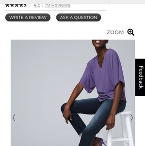 Jeans White House Black Market size 4